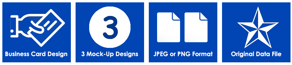 Business Card, 3 Mock-up Designs, JPEG or PNG format and Original File