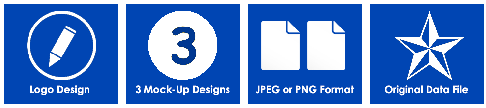 Logo Design, 3 Mock-up designs, JPEG or PNG Format and Original Data File